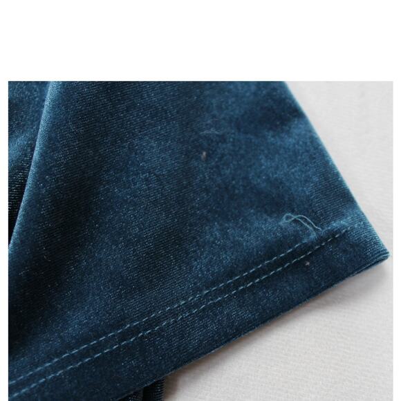 Torrid 3X Teal Velvet Dress V-Neck Cutout Back 3/4 Sleeve - Picture 5 of 10